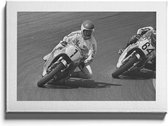 Walljar - Motorraces Zandvoort '77 II - Muurdecoratie - Canvas schilderij
