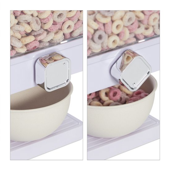 Corn Flakes Dispenser ve Sütlük Hazneli Döner Mekanizmalı Dörtlü - GÜREN