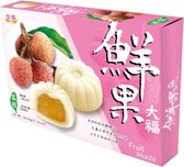 Lychee Mochi Daifuku| Japanse Taiwanese Mochi Tropische Fruit Dessert Snoep Rice Cake Dango Rijstcake Kleefrijstcake