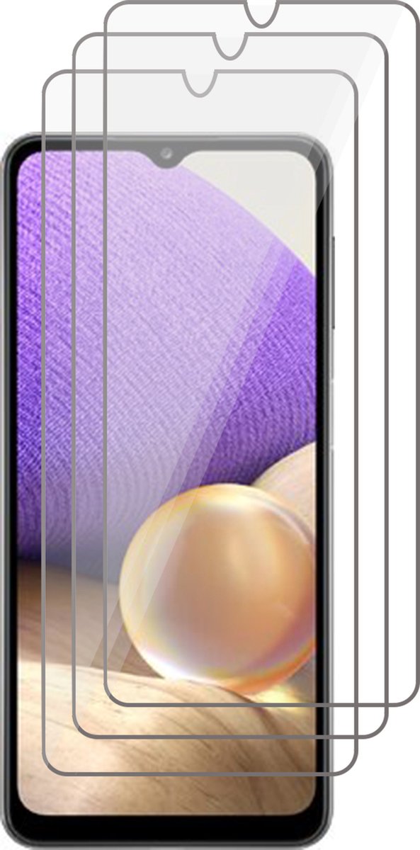 Screenprotector geschikt voor Samsung A32 5G - Beschermglas Screen Protector Glas - 3 stuks