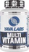 Yava Labs Multivitamin - Vitamin A C E D3 B1 B2 B3 B5 B6 B7 B9 - 60 Capsules