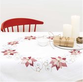Borduurpakket tafelkleedje kerstrozen van Rico design 31248.52.22