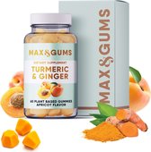 Max & Gums Kurkuma & Gember Gummies - Vegan & glutenvrij - 60 gummies