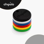 Chipolo One - Bluetooth GPS Tracker - Keyfinder Sleutelvinder - 6-Pack - Zwart & Wit & Blauw & Rood & Geel & Groen