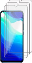 Screenprotector geschikt voor Xiaomi Mi 10 Lite - Screen Protector Glas - 3 stuks