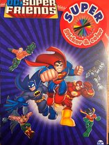 kleurboek dc super friends superman met stickers