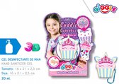 Gel Dispenser Cupcake - Bevat geen Gel - Hervulbare Hand Gel Dispenser - Met Sleutelhanger Mini Desinfectie Houder Voor Kinderen School