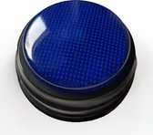 Soundbutton ledlicht, recordable praatknop - blauw - sound button / knop met geluid, led licht / ledlampje - hebbeding, kantoorartikel