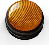 Soundbutton ledlicht, recordable praatknop - oranje - sound button / knop met geluid, led licht / ledlampje - hebbeding, kantoorartikel