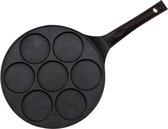 Pancake pan - Gietijzer - Crêpemaker - Pan voor pannenkoeken - Pancake maker -Flensjespan -  Baghrir pan - Geschikt voor inductie