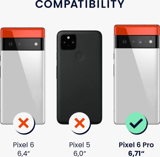 Étui pour téléphone kwmobile pour Google Pixel 6 Pro - Étui avec revêtement en silicone - Étui pour smartphone en bleu royal