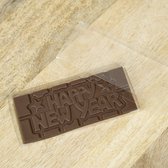 Suikervrije chocoladetablet Happy New Year, melk