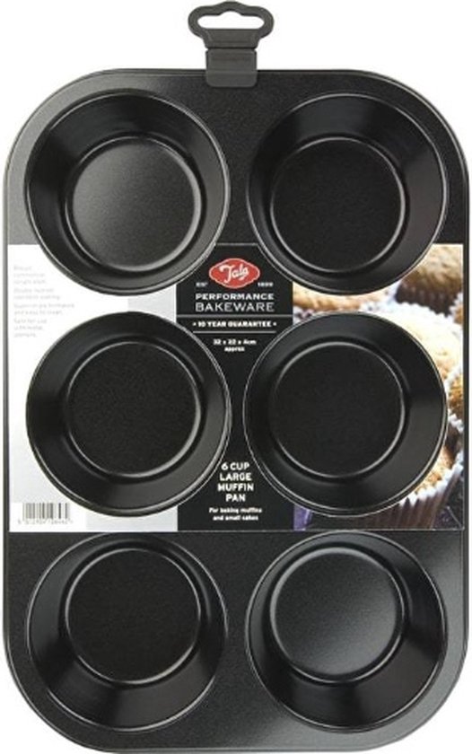 Le Creuset Pâtiliss muffinvorm voor 6 muffins staal zwart