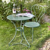 Tuintafel salie groen Butlers bistrotafel century 60x70cm