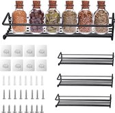 Keuken Opbergrek, Premium kwaliteit, Kruidenrek, Kruidenhouder, Kruidenpot Organizer Plank voor Keuken.