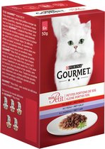 Gourmet Mon Petit - Vlees - Kattenvoer - 6 x 50 g
