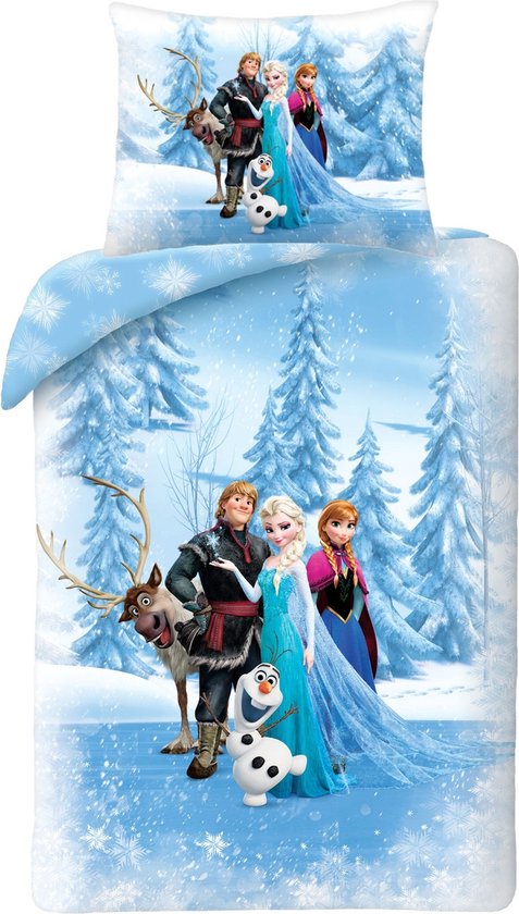 Housse de couette Disney Frozen La Reine des Neiges Winterland - Simple -  140 x 200 cm