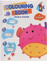 Leer Tekenen Kleurboek met Stickers "Vissen" | Sint-tip | Kerst-tip | Cadeau-tip