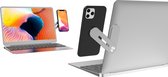 YONO Magnetische Telefoon Houder voor Laptop - Side Mount Clip - Geschikt voor Apple iPhone / Macbook / Samsung Smartphones