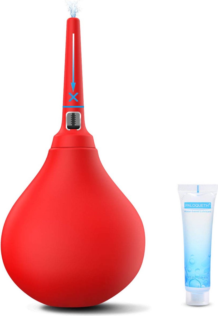 Goedkoopste Enema Bulb Anal Douche Rood - Anaal Douche - Klysma - Enema - Anaaldouche - Anal Douche - Intieme douche