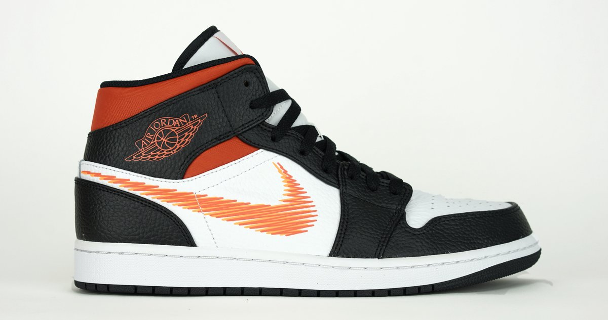 Nike Air Jordan 1 Mid Zig Zag Swoosh DN4929-100 Kleur als op foto Schoenen