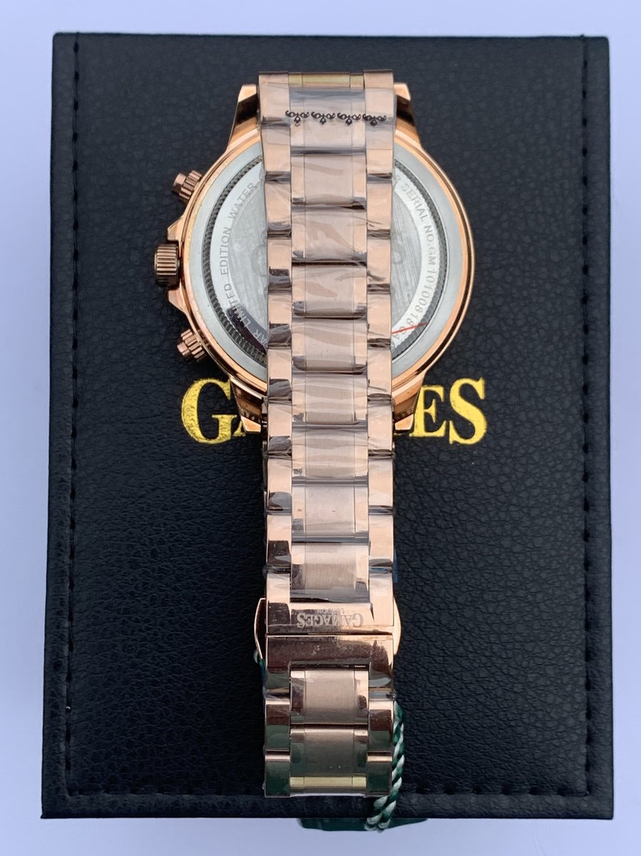 Gamages Herenhorloge Race Calendar GA0027 Rose bol