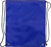 Gymtas basic - rugtas - zwemtas - sporttasje met rijgkoord - blauw