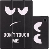 Hoesje Geschikt voor Samsung Galaxy Tab A8 Hoesje Case Hard Cover Hoes Book Case - Don't Touch Me