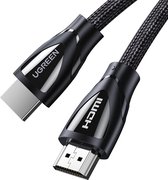 Ugreen HDMI kabel 1 meter - Ondersteund 8K Ultra HD - HDMI 2.1 - 48Gbps - 8k@60fps - Dynamisch HDR & eARC - Gevlochten kabel