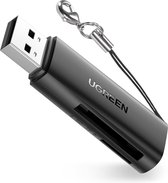 Ugreen Kaartlezer USB A 3.0 naar SD en TF aluminium met 5Gbps data overdracht snelheid - ondersteund kaarten tot 2TB opslag  - Plug & Play