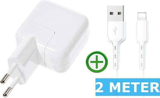 Universele USB Power Adapter Oplaadkabel - 2 Meter iPhone - iPad/iPhone -... | bol.com