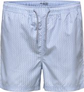 SELECTED HOMME WHITE SLHCLASSIC AOP SWIMSHORTS W  Broek - Maat M