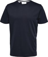 SELECTED HOMME BLACK SLHISAK SS O-NECK TEE B  Poloshirt - Maat L