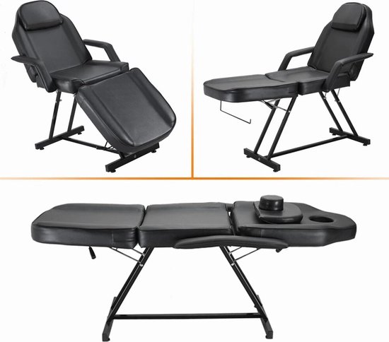 Luxiqo Massagetafel Zwart - Behandeltafel - Behandelstoel - Massagestoel  -... | bol.com