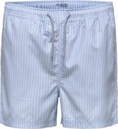SELECTED HOMME WHITE SLHCLASSIC AOP SWIMSHORTS W  Broek - Maat S