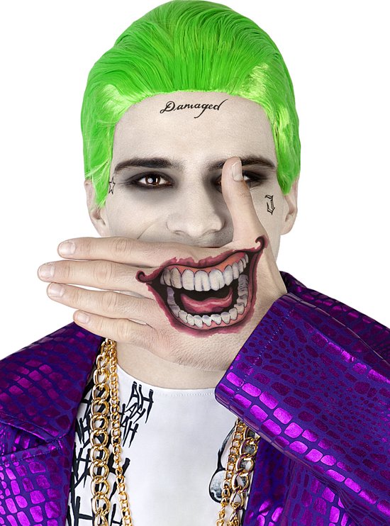 FUNIDELIA Tatouages Joker - Suicide Squad pour Homme - Zwart | bol