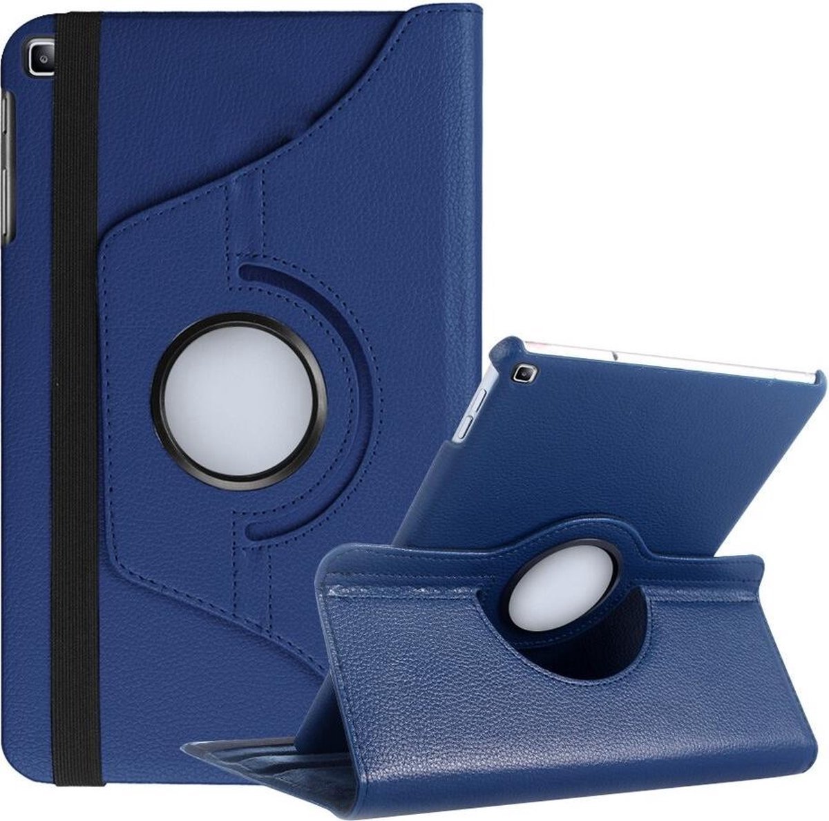 Hoes Geschikt voor Samsung Galaxy Tab A 10.1 inch (2019) Tri-fold tablethoes - Donker Blauw