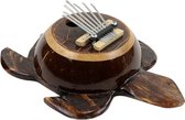 Muziekinstrumenten - Schildpad - Kokosnoot - Zwart - 24x18x8 cm - Indonesie - Sarana - Fairtrade