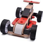 ZaciaToys Houten Speelgoed Raceauto - Houten Modelbouw - Bouwpakket - Speelgoedvoertuig