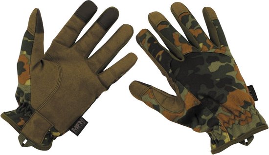 MFH High Defence - handschoenen  -  "Lightweight"  -  Vlekken camouflage - MAAT S