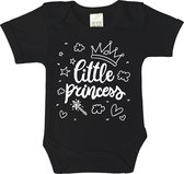 RompertjesBaby - Little princess - maat 92 - korte mouwen - baby - baby kleding jongens - baby kleding meisje - rompertjes baby - rompertjes baby met tekst - kraamcadeau meisje - k