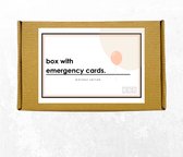 Box with emergency cards - birthday edition - set met verjaardagswenskaarten - 20 st - postcards