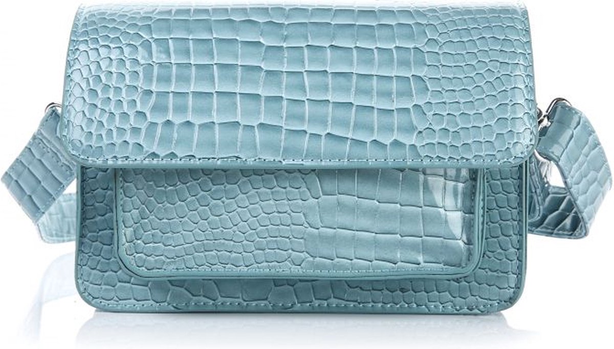 Bag Croco crossbody Blue
