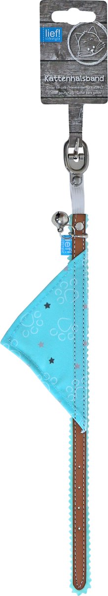 lief! Boys halsband voor katten - Lengte 35 cm - kattenhalsband - Bandana - Katten halsband - Kitten halsband