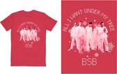 Backstreet Boys - All I Want Xmas Heren T-shirt - XL - Rood