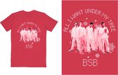 Backstreet Boys Heren Tshirt -XL- All I Want Xmas Rood