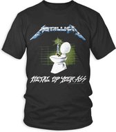Tshirt Homme Metallica -2XL- Métal Up Your Ass Zwart