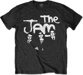 The Jam Heren Tshirt -XL- B&W Group Shot Zwart