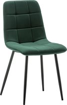 InHomeXL Eetkamerstoel Farris Square Groen Set Van 4