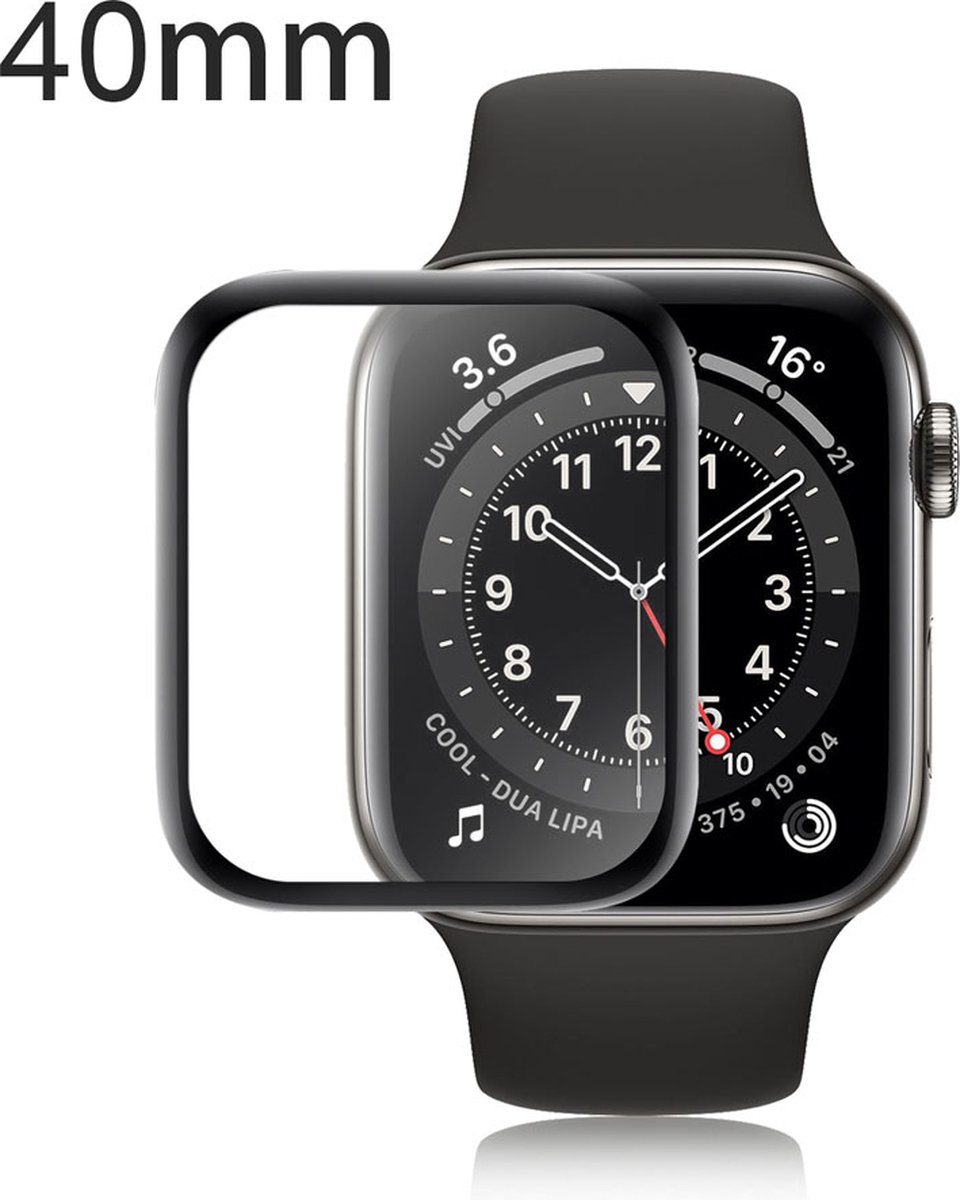 KELERINO. Screenprotector geschikt voor Apple Watch 4/5/6/SE - 40mm - 3-pack